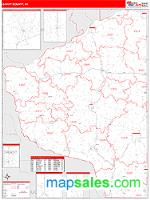 Grant County, WI Wall Map Zip Code