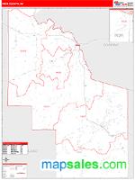 Iron County, WI Wall Map Zip Code