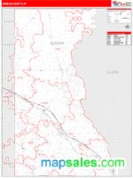 Juneau County, WI Wall Map Zip Code