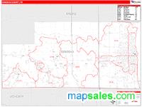 Kenosha County, WI Wall Map Zip Code
