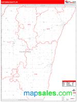 Kewaunee County, WI Wall Map Zip Code
