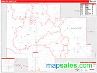 Langlade County, WI Wall Map Zip Code