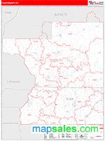 Polk County, WI Wall Map Zip Code