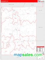 Price County, WI Wall Map Zip Code
