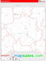 Richland County, WI Wall Map Zip Code