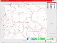 St. Croix County, WI Wall Map Zip Code