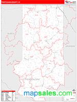 Trempealeau County, WI Wall Map Zip Code