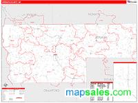 Vernon County, WI Wall Map Zip Code