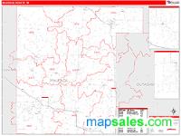 Waupaca County, WI Wall Map Zip Code