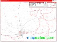 Laramie County, WY Wall Map Zip Code