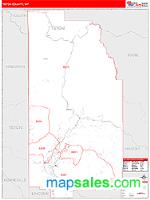 Teton County, WY Wall Map Zip Code