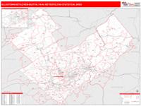 Allentown-Bethlehem-Easton Metro Area Wall Map