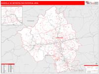 Asheville Metro Area Wall Map