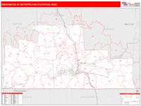 Binghamton Metro Area Wall Map