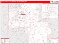 Canton-Massillon Metro Area Wall Map