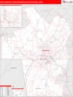 Chattanooga Metro Area Wall Map