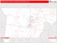 Florence-Muscle Shoals Metro Area Wall Map