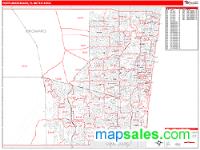 Fort Lauderdale Metro Area Wall Map