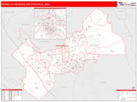 Fresno Metro Area Wall Map