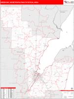 Green Bay Metro Area Wall Map