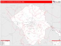 Greenville Metro Area Wall Map