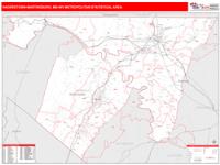 Hagerstown-Martinsburg Metro Area Wall Map