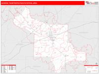 Jackson Metro Area Wall Map