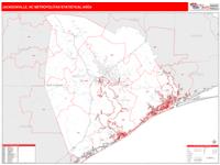 Jacksonville Metro Area Wall Map