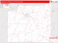 Jonesboro Metro Area Wall Map