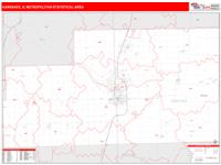 Kankakee Metro Area Wall Map