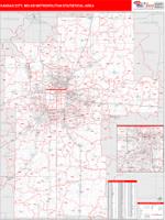 Kansas City Metro Area Wall Map