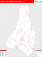 Lewiston-Auburn Metro Area Wall Map
