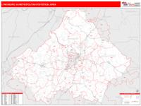 Lynchburg Metro Area Wall Map