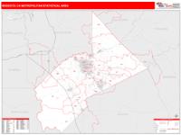 Modesto Metro Area Wall Map