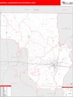 Monroe Metro Area Wall Map