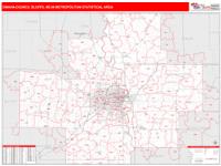 Omaha-Council Bluffs Metro Area Wall Map