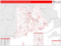 Providence-Warwick Metro Area Wall Map