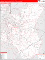 Raleigh Metro Area Wall Map