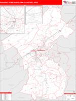 Roanoke Metro Area Wall Map