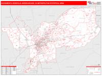 Sacramento-Roseville-Arden-Arcade Metro Area Wall Map