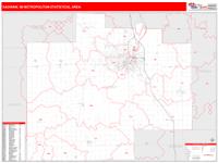 Saginaw Metro Area Wall Map