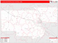 St. Cloud Metro Area Wall Map