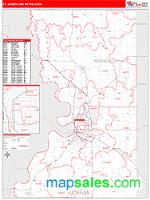 St. Joseph Metro Area Wall Map