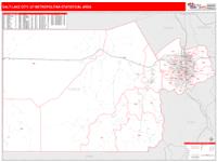 Salt Lake City Metro Area Wall Map