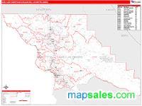 San Luis Obispo-Paso Robles-Arroyo Grande Metro Area Wall Map