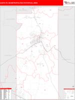 Santa Fe Metro Area Wall Map