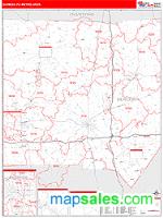 Sharon Metro Area Wall Map
