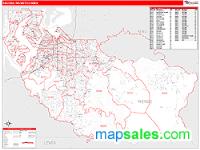 Tacoma Metro Area Wall Map