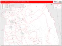 Visalia-Porterville Metro Area Wall Map