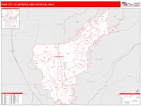 Yuba City Metro Area Wall Map